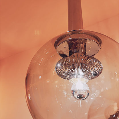 Italiaanse chromen bollamp uit 1970