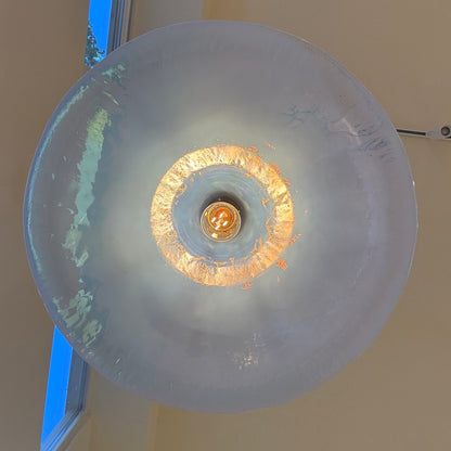 Italian opaline Murano glass pendant light