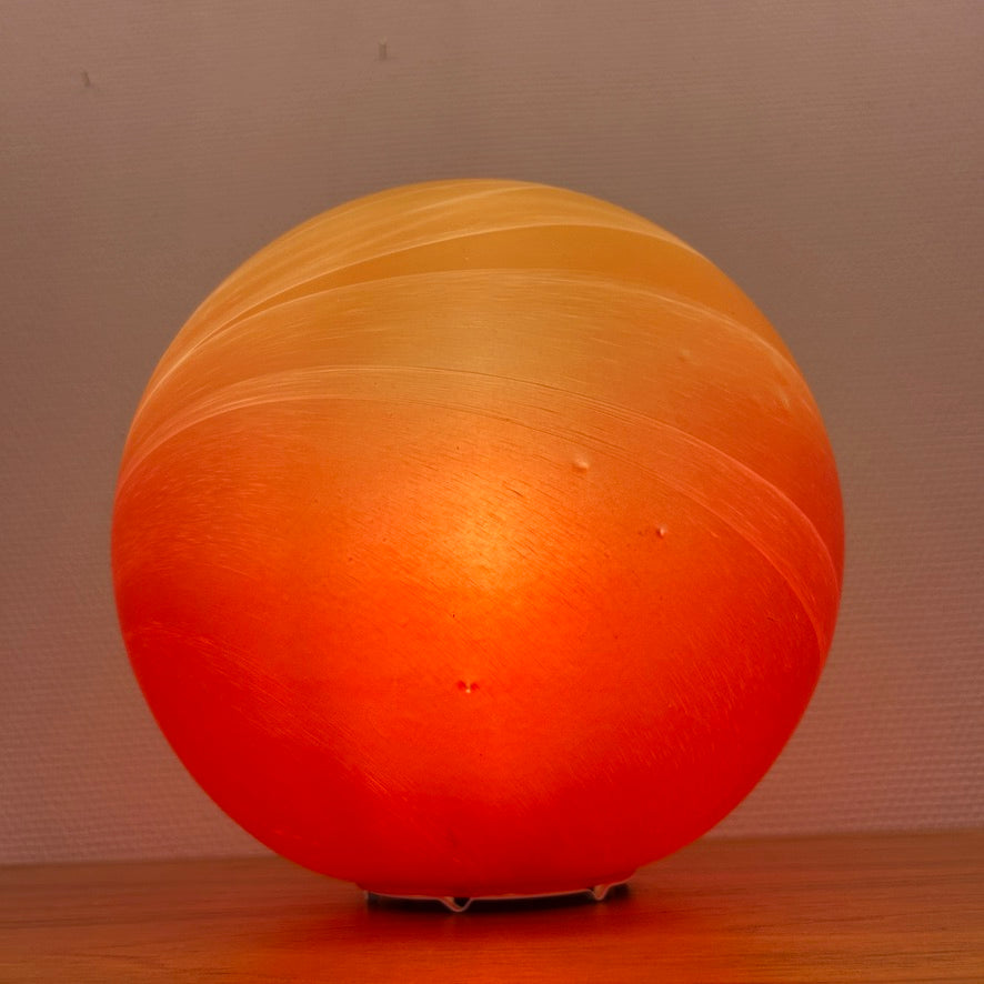 XL Wofi "saturnus" glass tablelamp 1970
