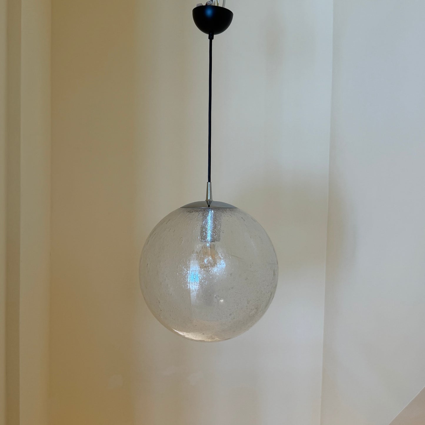 XL Peill & Putzler bolvormige hanglamp met bubbelglas