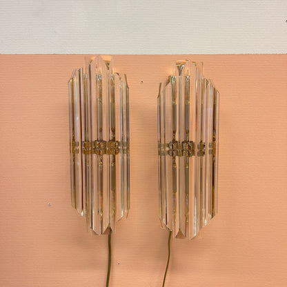 Paar wandlampen van Honsel Duitsland 1975