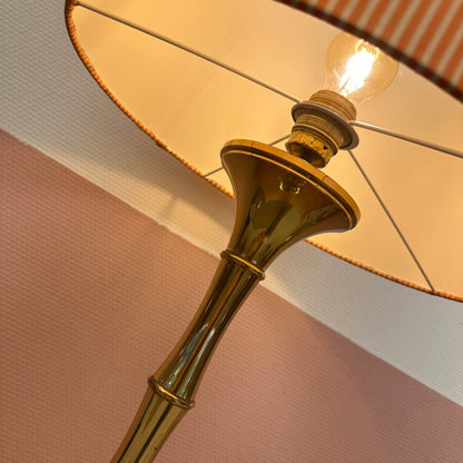 Ingo Maurer brass 'bamboo' table lamp