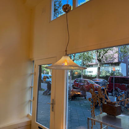 Italian opaline Murano glass pendant light