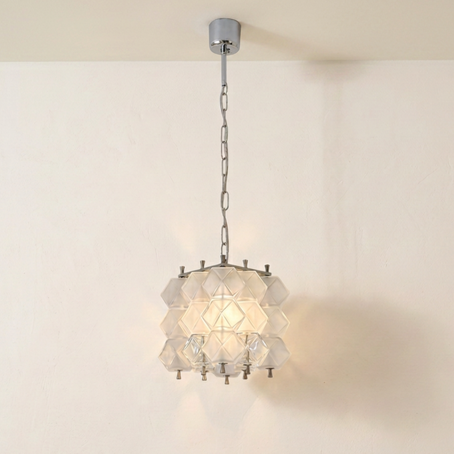 Venini attributed Murano glass chandelier, 1950s
