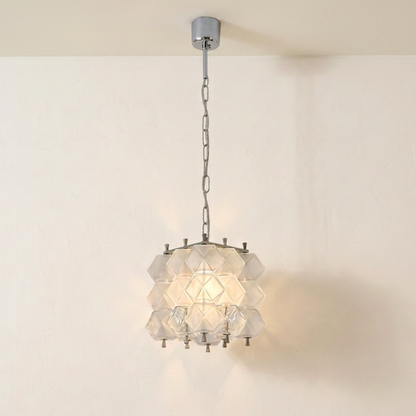 Venini attributed Murano glass chandelier, 1950s