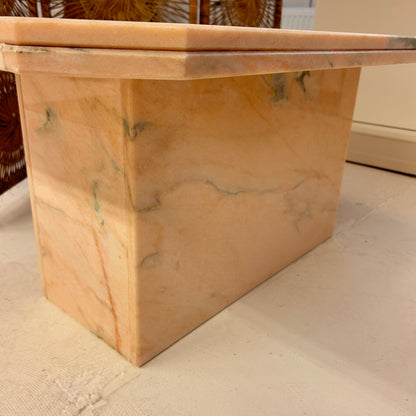 Pink marble coffetable / sidetable