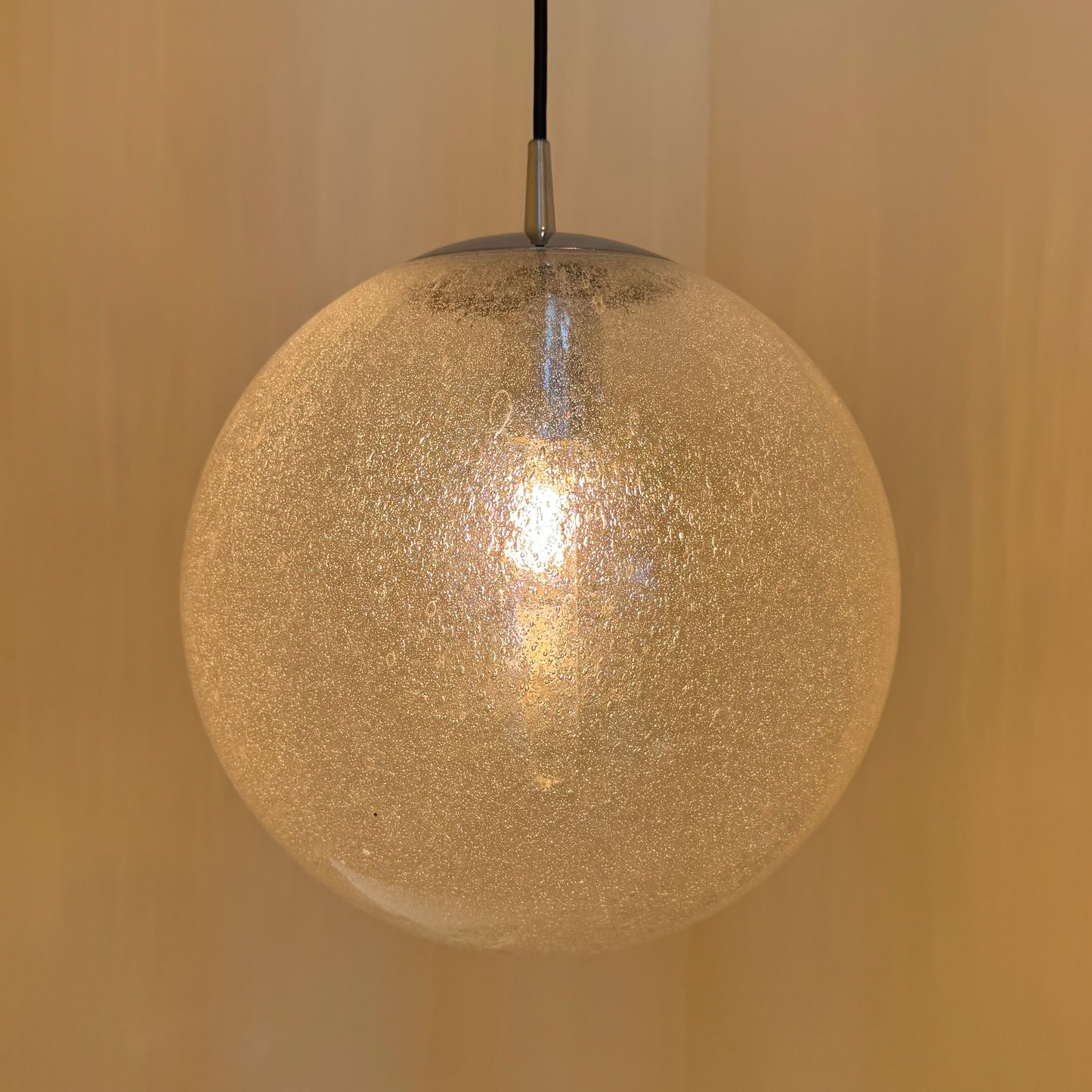 XL Peill & Putzler bolvormige hanglamp met bubbelglas