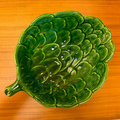 Groene artisjok keramische kom