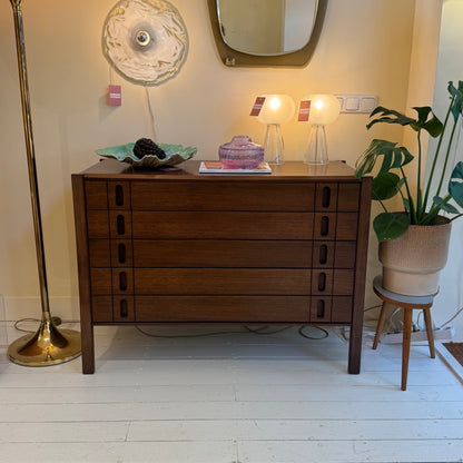 Walnut chest of Drawers, Giovanni Ausenda for Stilwood.