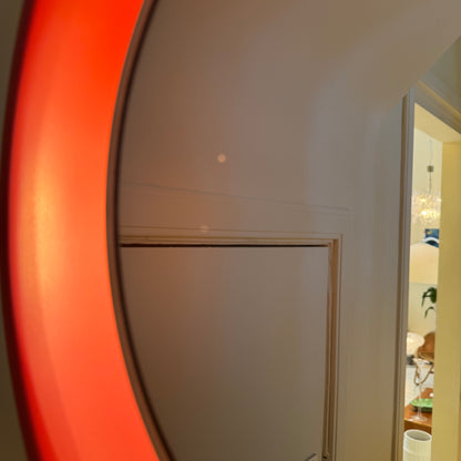 Upcycled illuminated vintage mirror