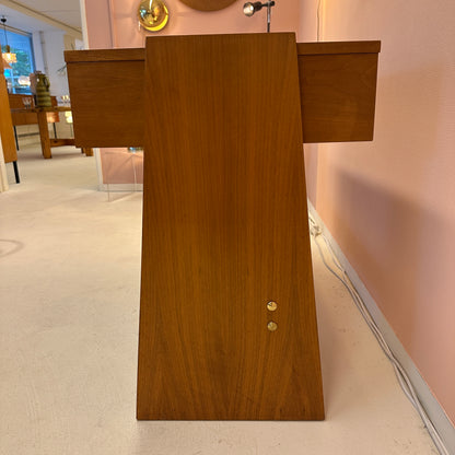1960s teak desk – brutalist meets art deco