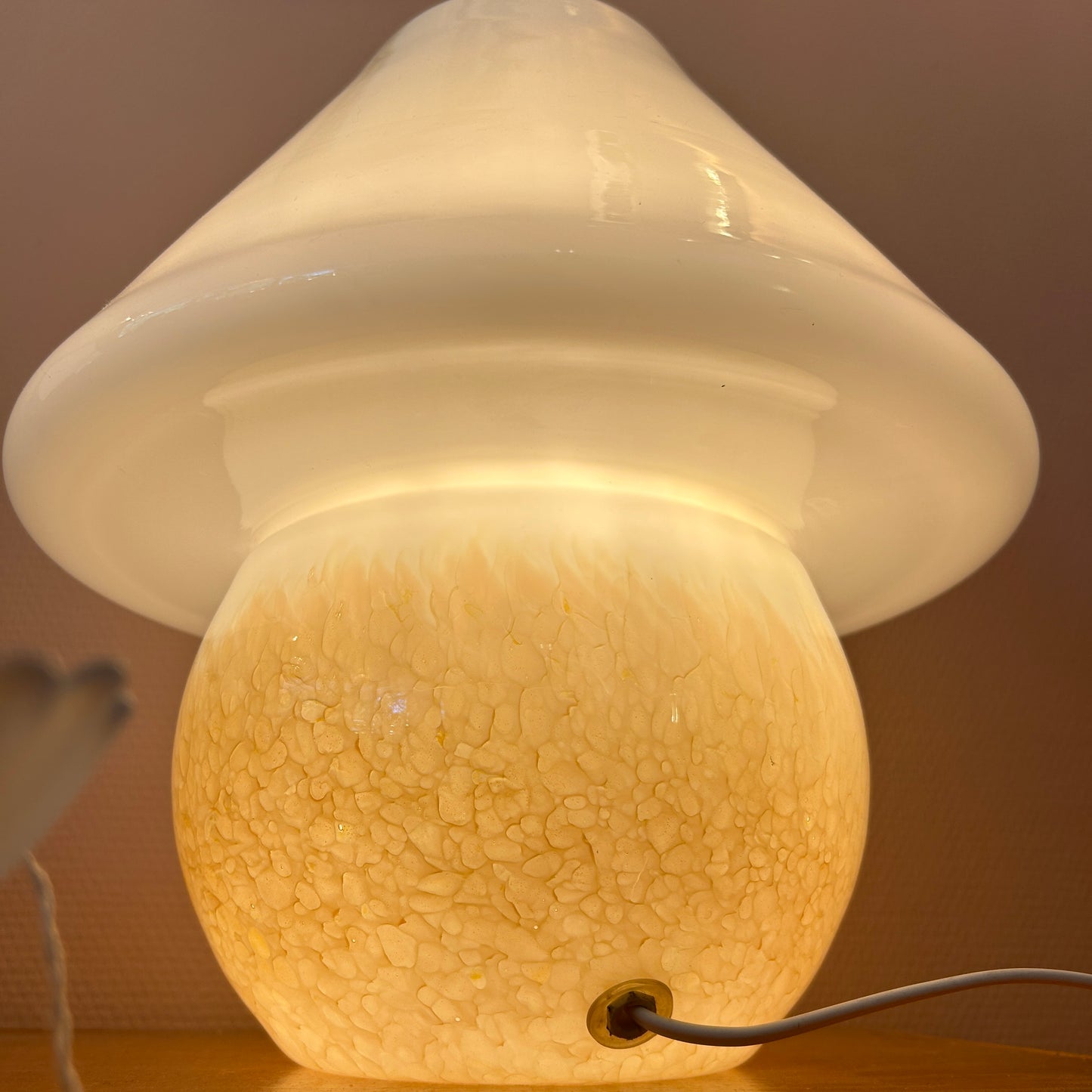 Murano mushroom table lamp