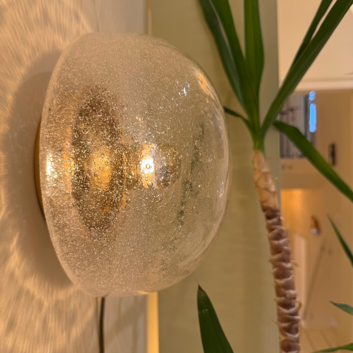1970s space age bubble glass wall- or ceiling light