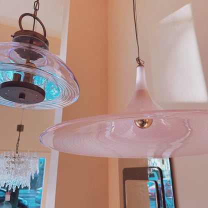 Italian La Murrina pink swirl hanging light