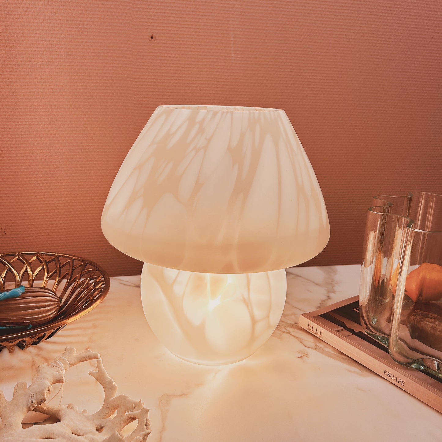 Mushroom ‘turtle’ table lamp