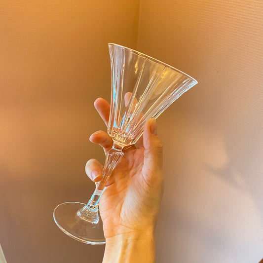 Italian Cristal Martini glasses