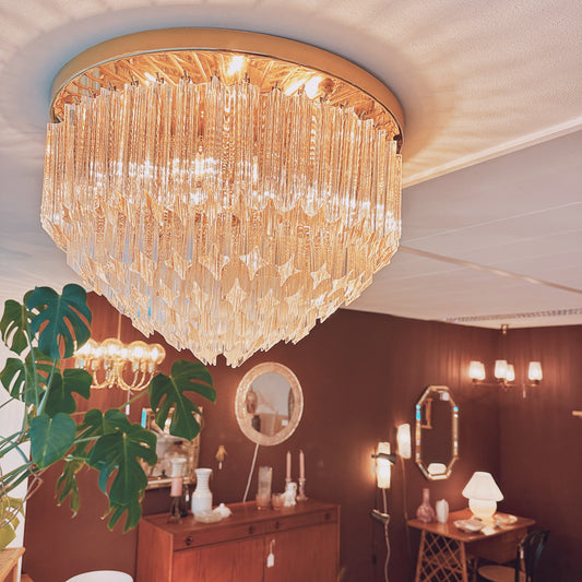 XL ceiling light made in 1970 Novaresi Italy