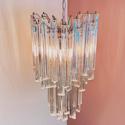 Kristallen hanglamp 1960 Venini Murano