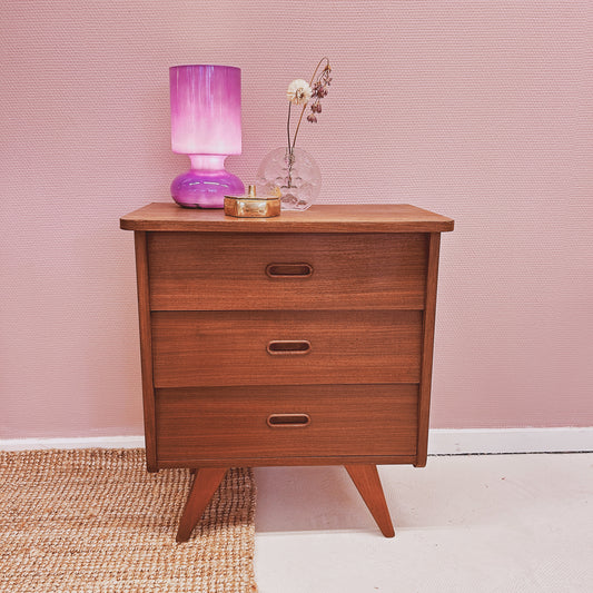 Mid Century nightstand with drawers