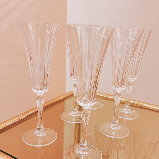 RCR crystal champagne glasses