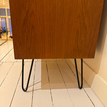 Gebrüder Schmidt brown Wood, Teak veneer Highboard - 1960