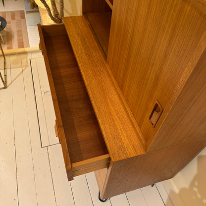 Gebrüder Schmidt brown Wood, Teak veneer Highboard - 1960