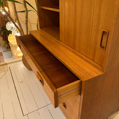 Gebrüder Schmidt brown Wood, Teak veneer Highboard - 1960