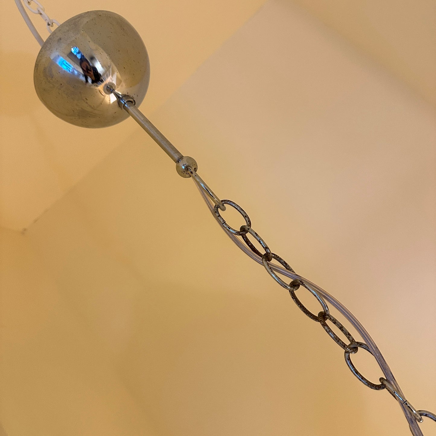 Italian 1970s Carlo Nason for Mazzega white and transparant Murano glass, chrome  - 1970