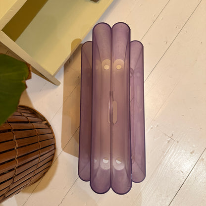 70’s Kartell lilac magazine holder by Giotto Stoppino