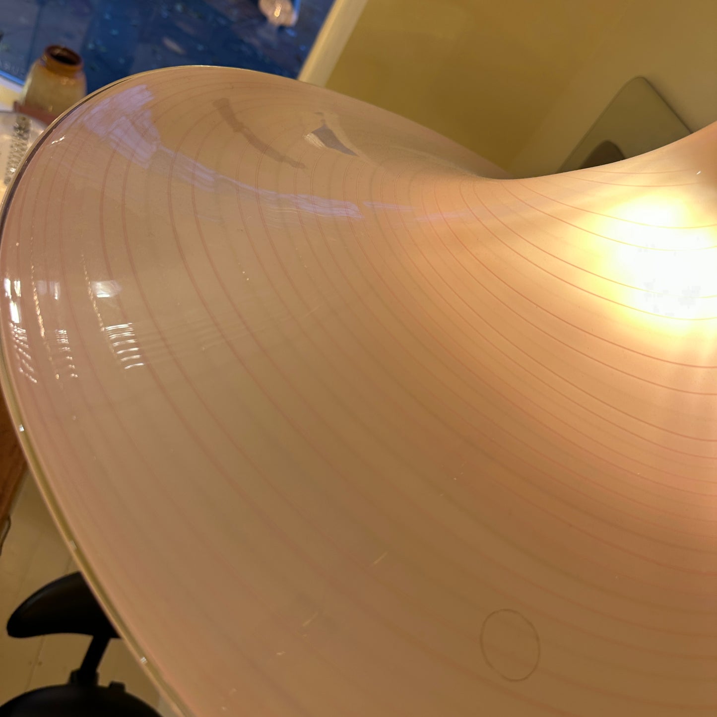 Italian La Murrina pink swirl hanging light