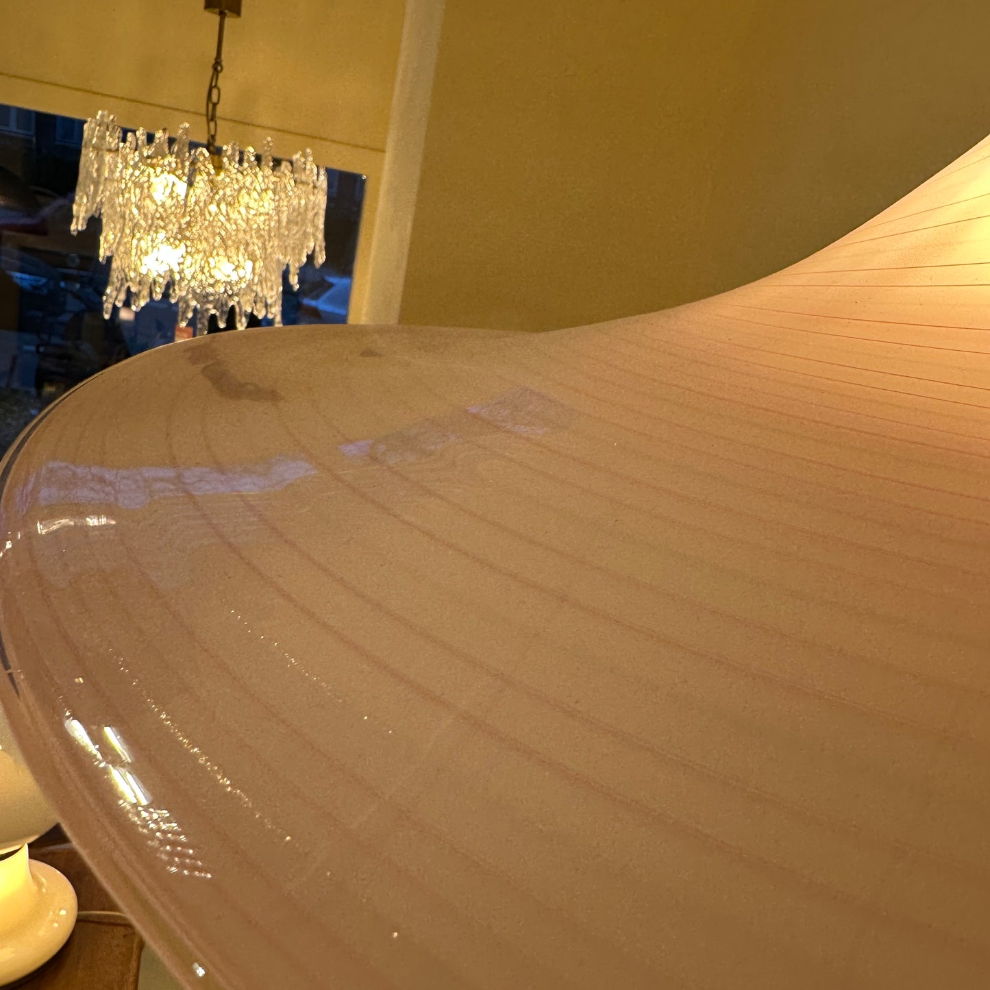 Italian La Murrina pink swirl hanging light