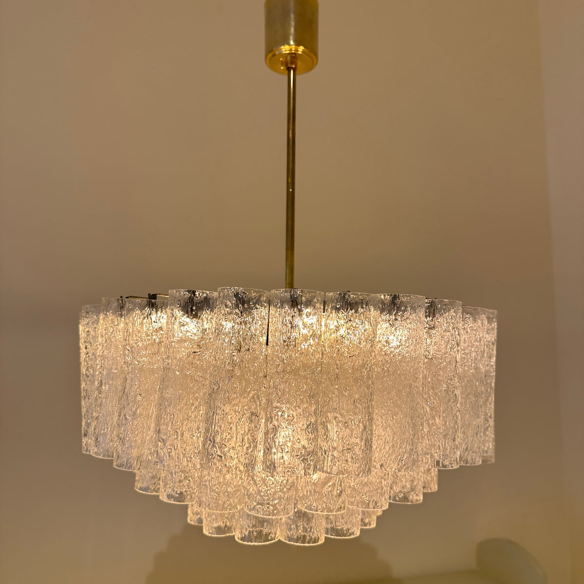 Doria ice glass tube chandelier