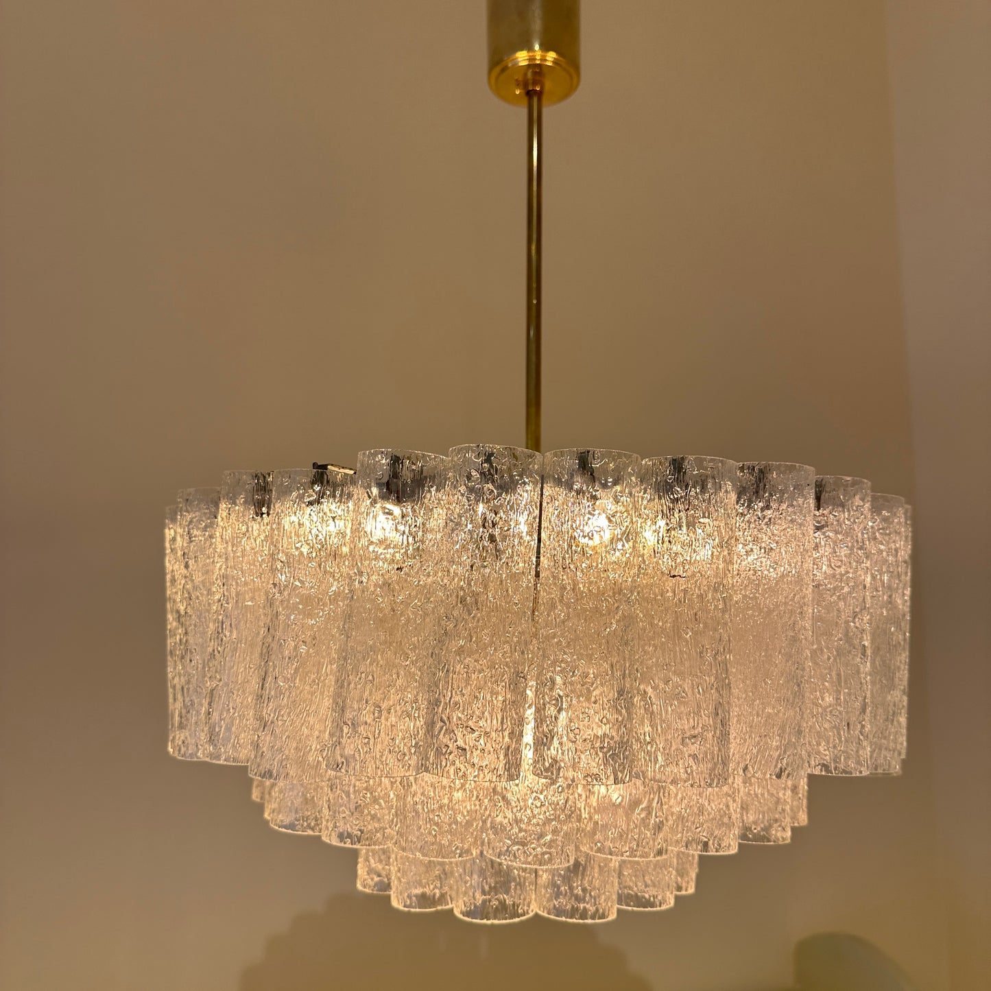 Doria ice glass tube chandelier
