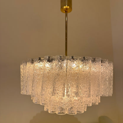 Doria ice glass tube chandelier