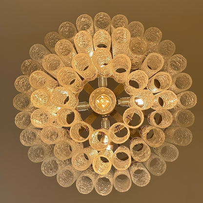 Doria ice glass tube chandelier