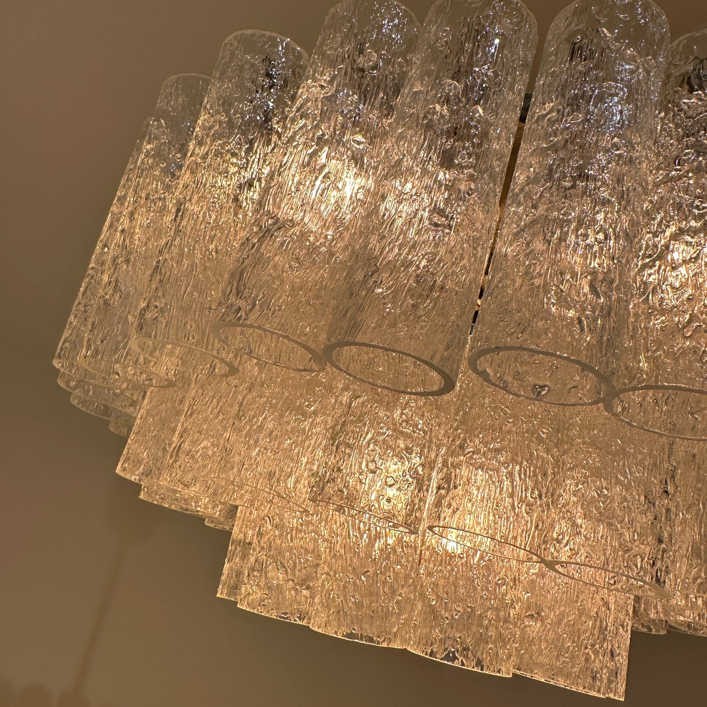 Doria ice glass tube chandelier