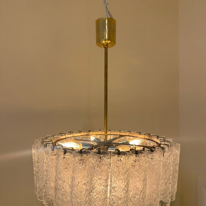 Doria ice glass tube chandelier