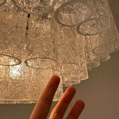 Doria ice glass tube chandelier