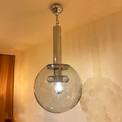 Italiaanse chromen bollamp uit 1970