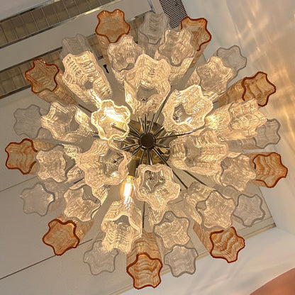 Multicolor Italian Murano "Tronchi" Chandelier