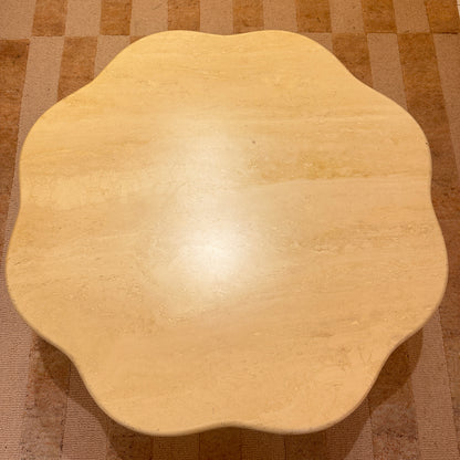 Travertine flower / cloud coffeetable