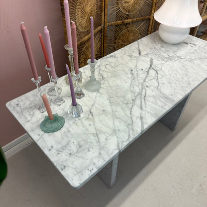 Italian Carrara marble desk