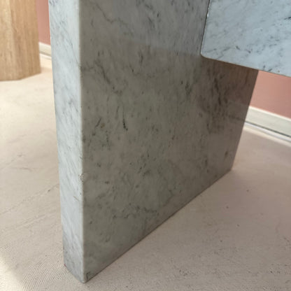 Italian Carrara marble desk