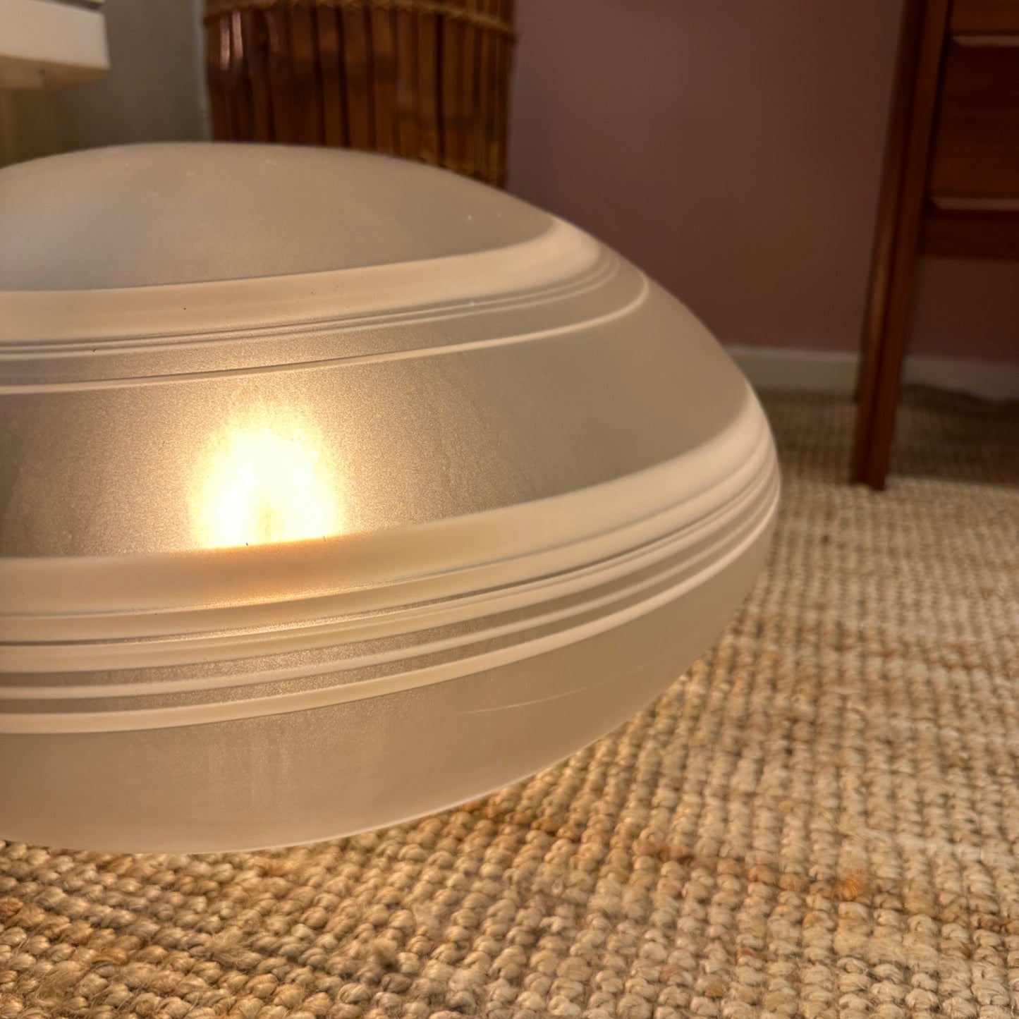 1960's Oval Murano glass floor lamp