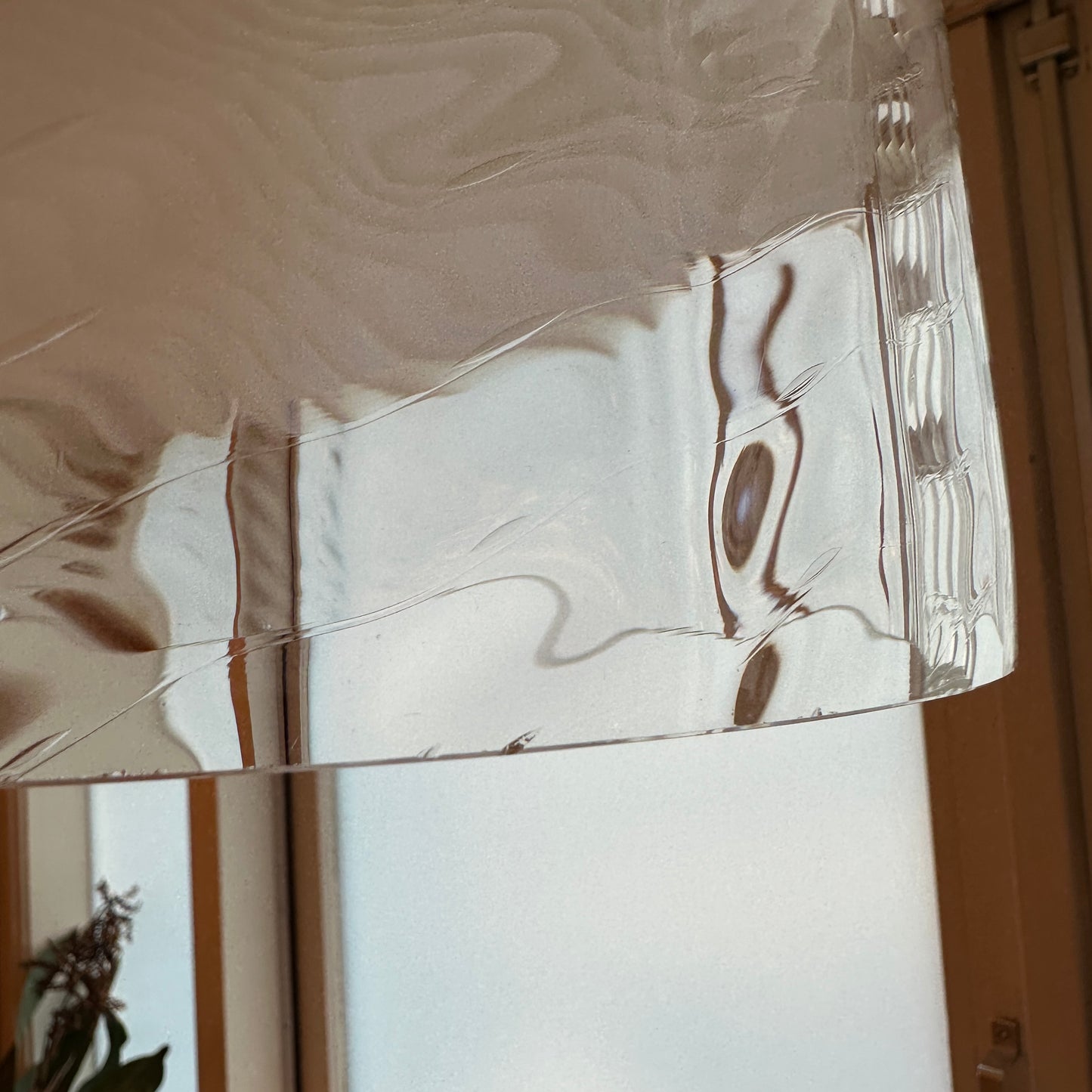 Murano glass hanging bell pendant light