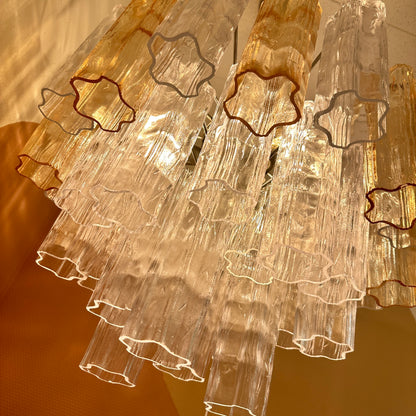 Multicolor Italian Murano "Tronchi" Chandelier