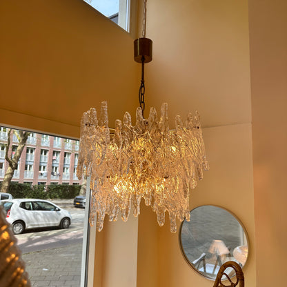 Zeroquattro Milano a Murano ice glass chandelier