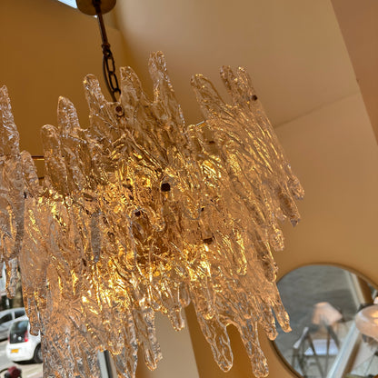 Zeroquattro Milano a Murano ice glass chandelier