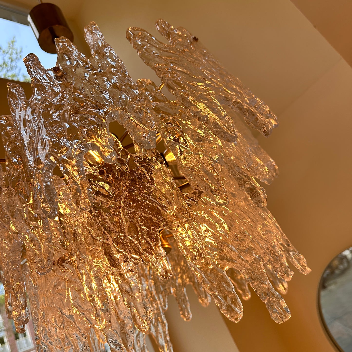 Zeroquattro Milano a Murano ice glass chandelier