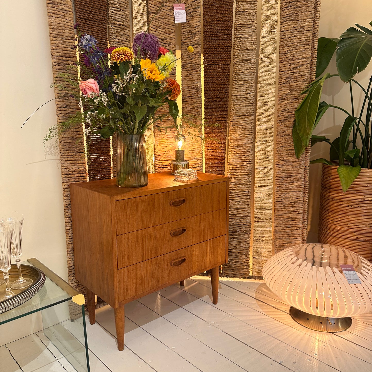 Mid-century teak swedish chest of drawers, 1960